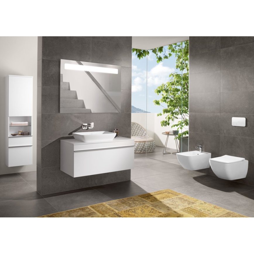 Villeroy & Boch 4611RS01 - Wall-hung toilet with SoftClose seat VENTICELLO ceramic/white