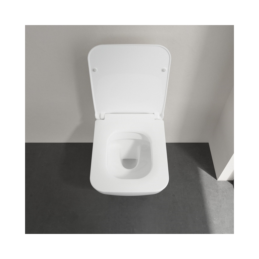 Villeroy & Boch 4611RSR1 - Wall-hung toilet with VENTICELLO SoftClose seat, ceramic/white