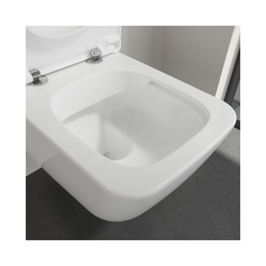 Villeroy & Boch 4611RSR1 - Wall-hung toilet with VENTICELLO SoftClose seat, ceramic/white