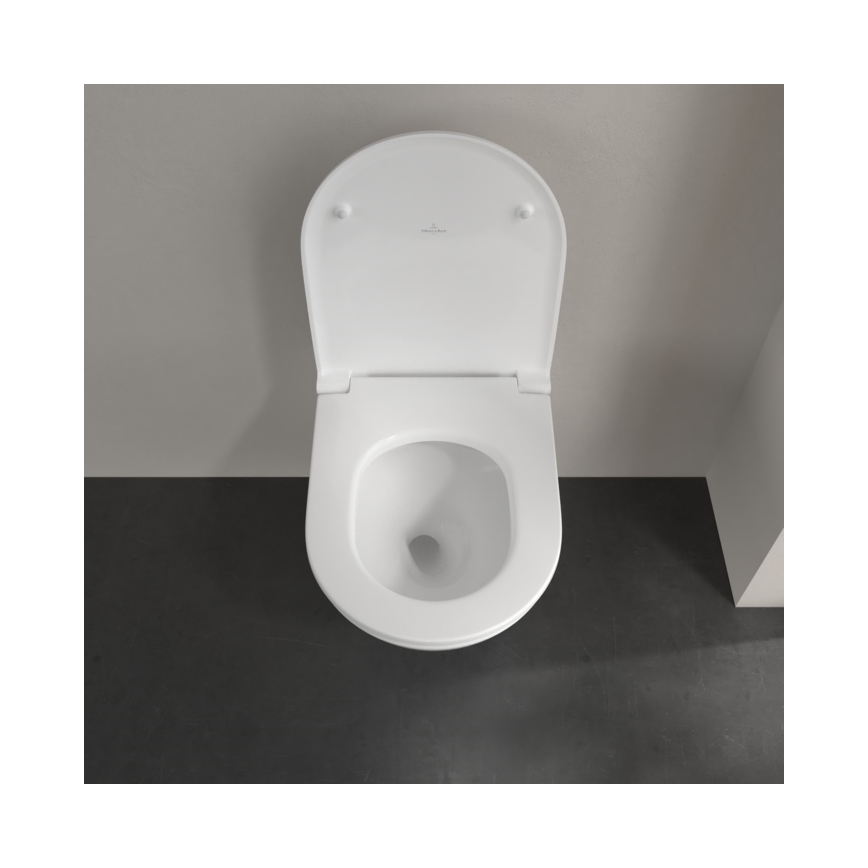 Villeroy & Boch 4670T901 - Wall-hung toilet with SoftClose seat SUBWAY 3.0, ceramic/white