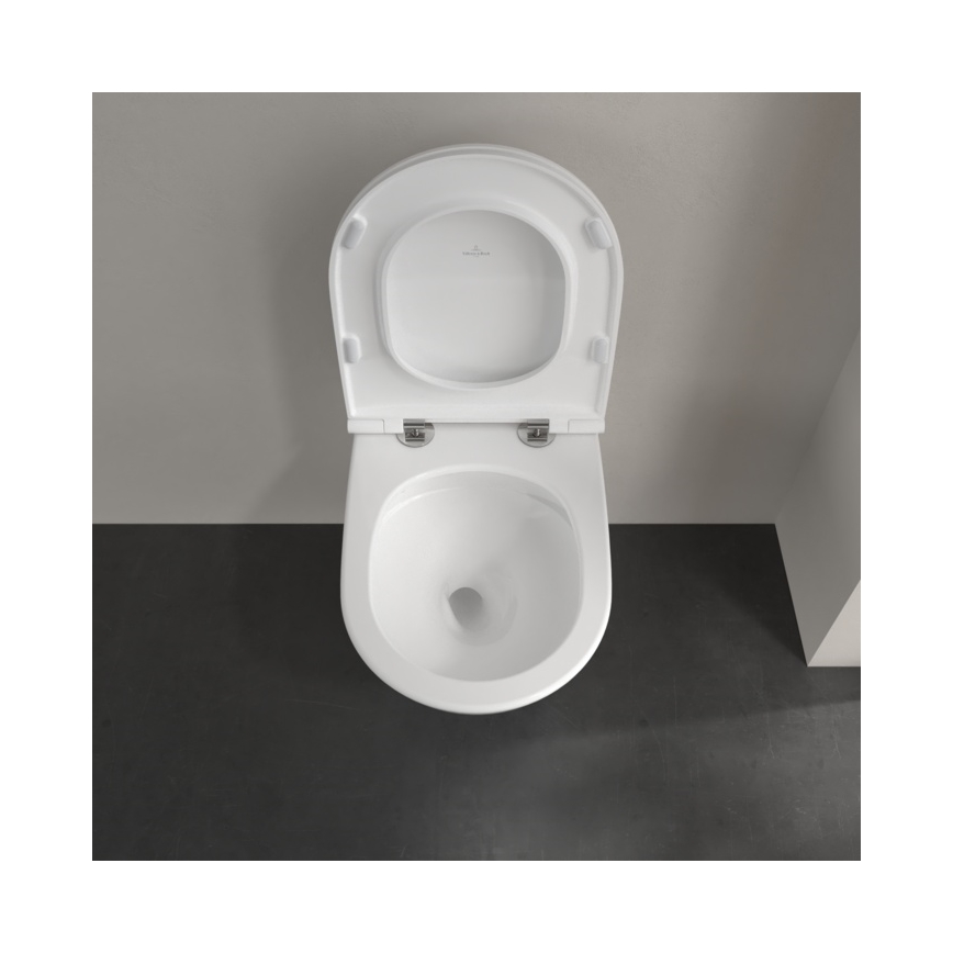 Villeroy & Boch 4670T901 - Wall-hung toilet with SoftClose seat SUBWAY 3.0, ceramic/white