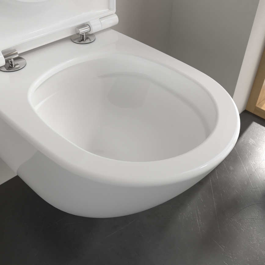 Villeroy & Boch 4670T901 - Wall-hung toilet with SoftClose seat SUBWAY 3.0, ceramic/white