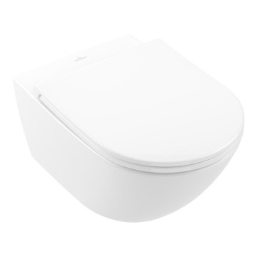 Villeroy & Boch 4670T901 - Wall-hung toilet with SoftClose seat SUBWAY 3.0, ceramic/white