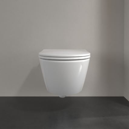 Villeroy & Boch 4670T9R1 - Wall-hung toilet with SoftClose seat SUBWAY 3.0 ceramic/white