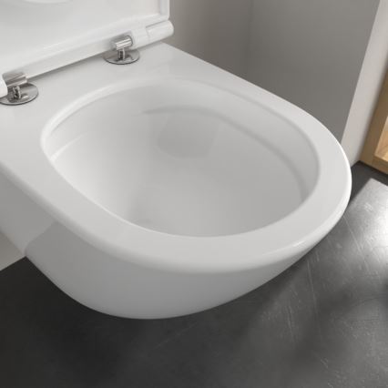 Villeroy & Boch 4670T9R1 - Wall-hung toilet with SoftClose seat SUBWAY 3.0 ceramic/white