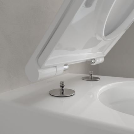Villeroy & Boch 4670T9R1 - Wall-hung toilet with SoftClose seat SUBWAY 3.0 ceramic/white