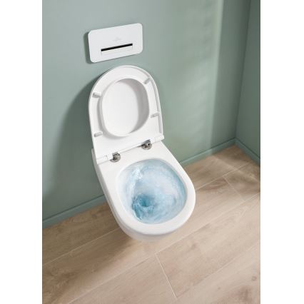 Villeroy & Boch 4670T9R1 - Wall-hung toilet with SoftClose seat SUBWAY 3.0 ceramic/white