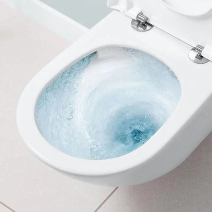 Villeroy & Boch 4670TS01 - Wall-mounted toilet with SoftClose seat SUBWAY 3.0 ceramic/white