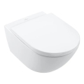 Villeroy & Boch 4670TS01 - Wall-mounted toilet with SoftClose seat SUBWAY 3.0 ceramic/white