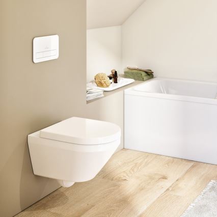 Villeroy & Boch 4694CLR1 - ARCHITECTURA Wall-Hung Toilet with SoftClose Seat, Ceramic / White