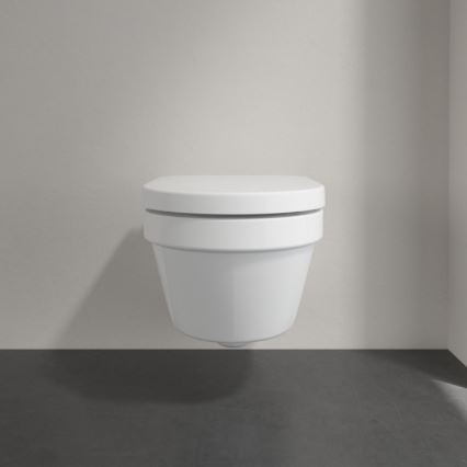 Villeroy & Boch 4694HR01 - Wall-hung toilet with SoftClose seat ARCHITECTURA ceramic/white