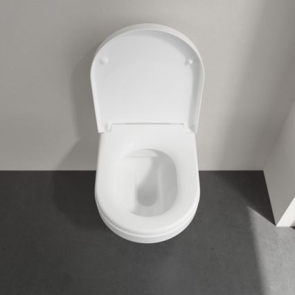 Villeroy & Boch 4694HR01 - Wall-hung toilet with SoftClose seat ARCHITECTURA ceramic/white