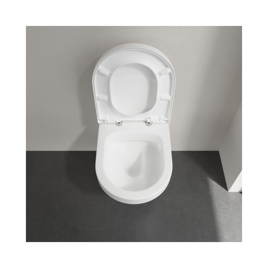 Villeroy & Boch 4694HR01 - Wall-hung toilet with SoftClose seat ARCHITECTURA ceramic/white