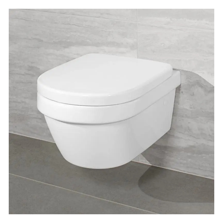 Villeroy & Boch 4694HRR1 - ARCHITECTURA wall-hung toilet with SoftClose seat, ceramic/white