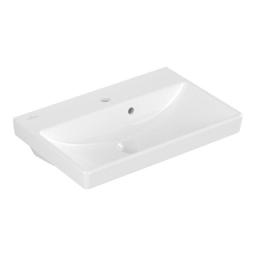 Villeroy & Boch 4A005501 - Wall-mounted washbasin AVENTO 55x37 cm ceramic/white