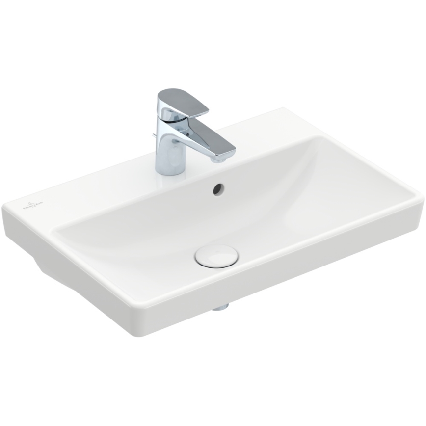 Villeroy & Boch 4A005501 - Wall-mounted washbasin AVENTO 55x37 cm ceramic/white
