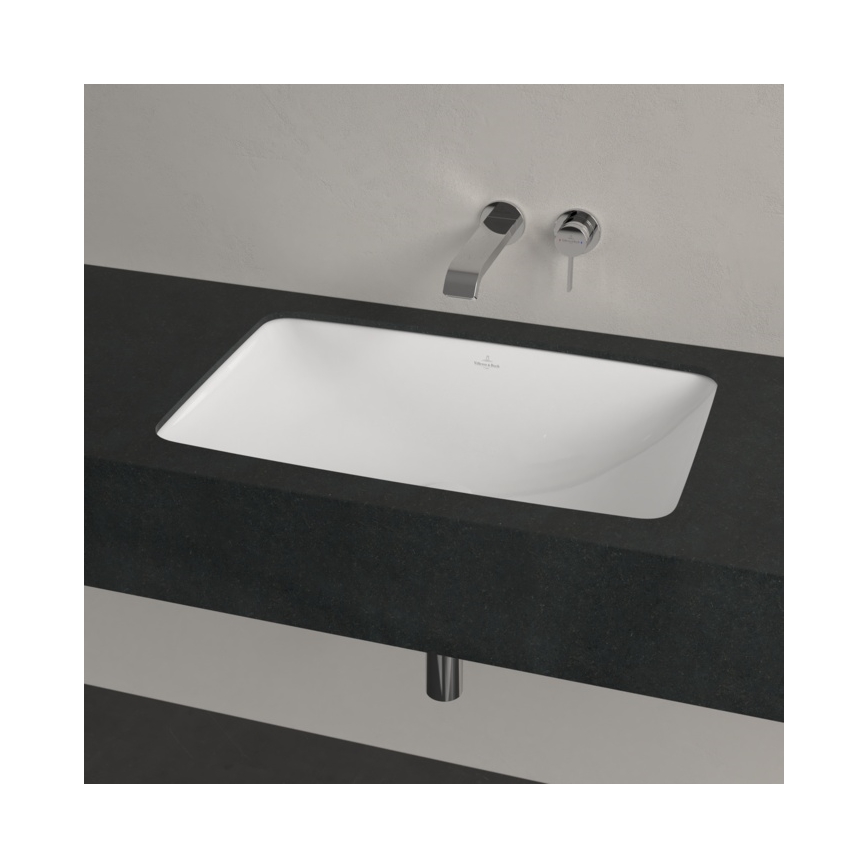 Villeroy & Boch 4A580101 - LOOP&FRIENDS Recessed Washbasin, 61.5 x 38 cm, Ceramic/White