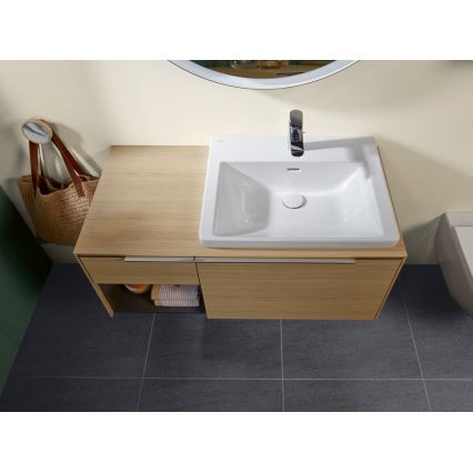 Villeroy & Boch 4A706001 - Wall-hung washbasin SUBWAY 3.0 60x47 cm ceramic/white