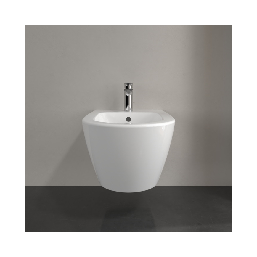 Villeroy & Boch 54000001 - Wall-hung bidet SUBWAY 2.0 37x56 cm ceramic/white