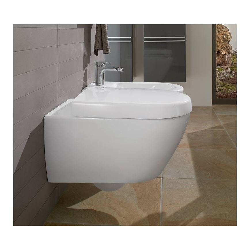 Villeroy & Boch 54000001 - Wall-hung bidet SUBWAY 2.0 37x56 cm ceramic/white