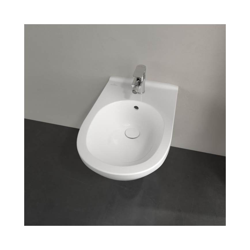 Villeroy & Boch 54600001 - O.NOVO Wall-hung Bidet, Ceramic/White