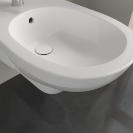 Villeroy & Boch 54600001 - O.NOVO Wall-hung Bidet, Ceramic/White