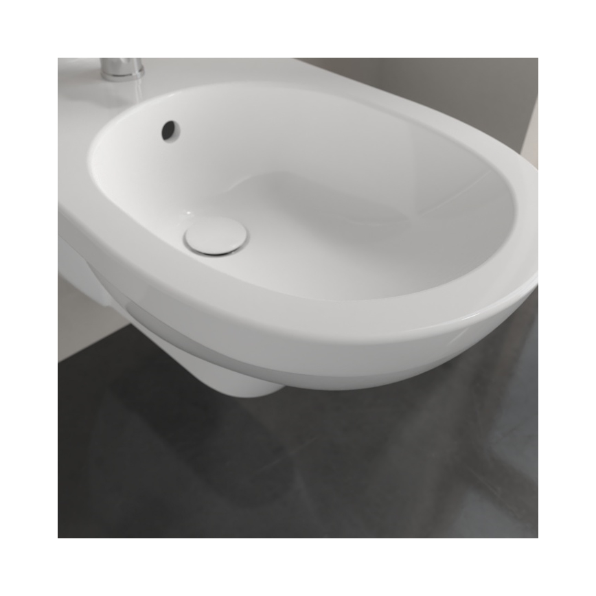 Villeroy & Boch 54600001 - O.NOVO Wall-hung Bidet, Ceramic/White