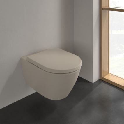 Villeroy & Boch 5614R0AM - Wall-hung toilet SUBWAY 2.0 ceramic/beige