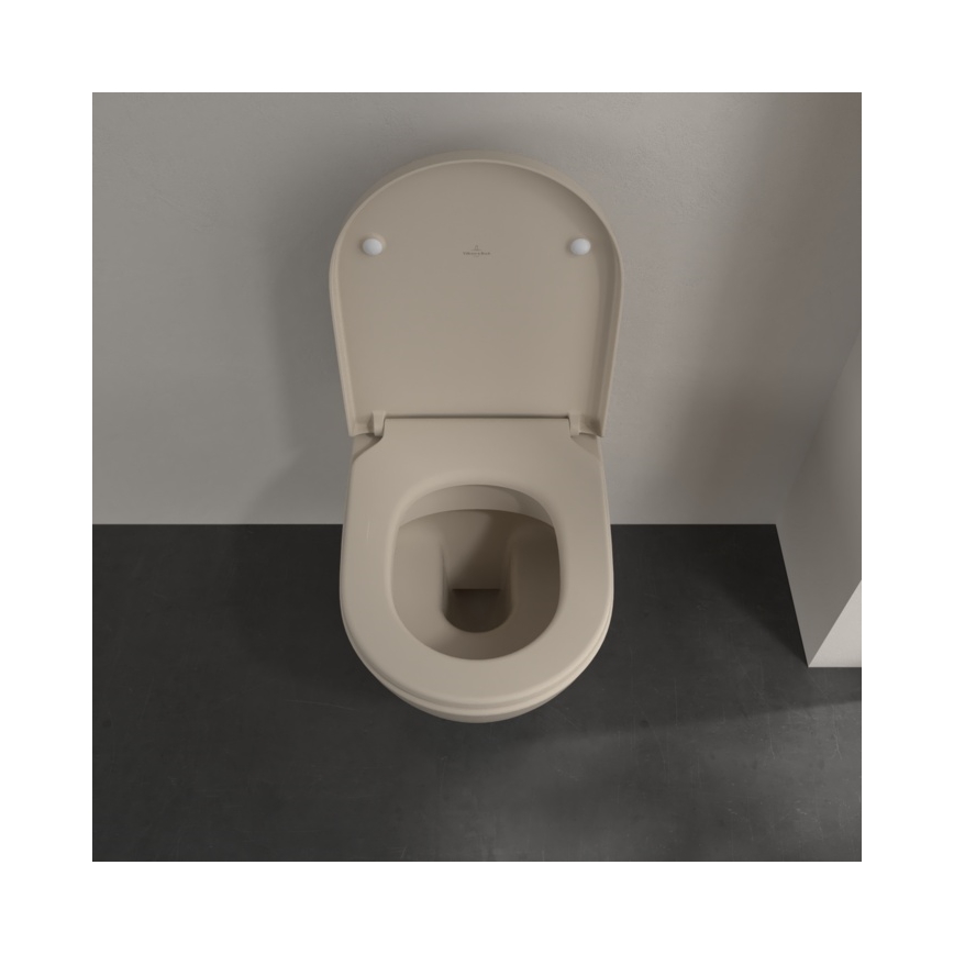 Villeroy & Boch 5614R0AM - Wall-hung toilet SUBWAY 2.0 ceramic/beige