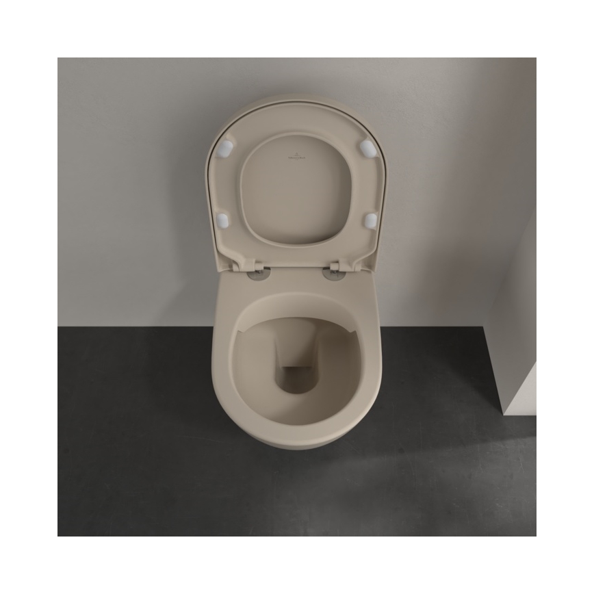 Villeroy & Boch 5614R0AM - Wall-hung toilet SUBWAY 2.0 ceramic/beige