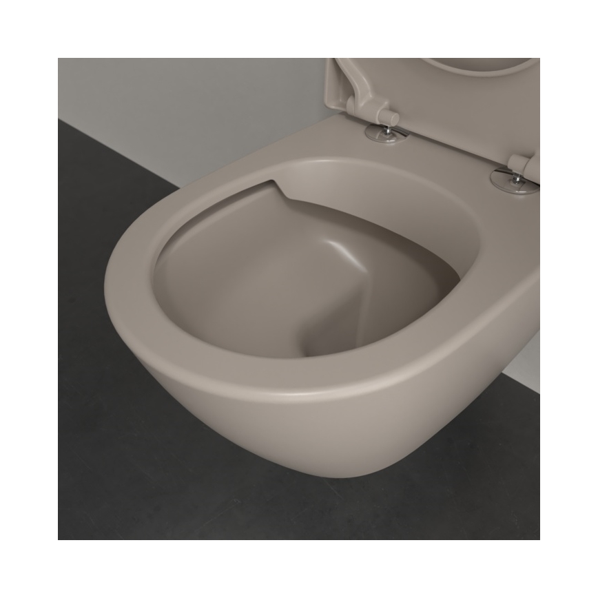 Villeroy & Boch 5614R0AM - Wall-hung toilet SUBWAY 2.0 ceramic/beige