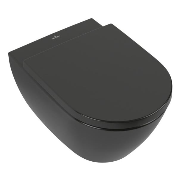 Villeroy & Boch 5614R0R7 - Wall-hung toilet SUBWAY ceramic/black