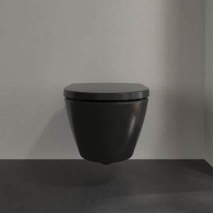 Villeroy & Boch 5614R0R7 - Wall-hung toilet SUBWAY ceramic/black