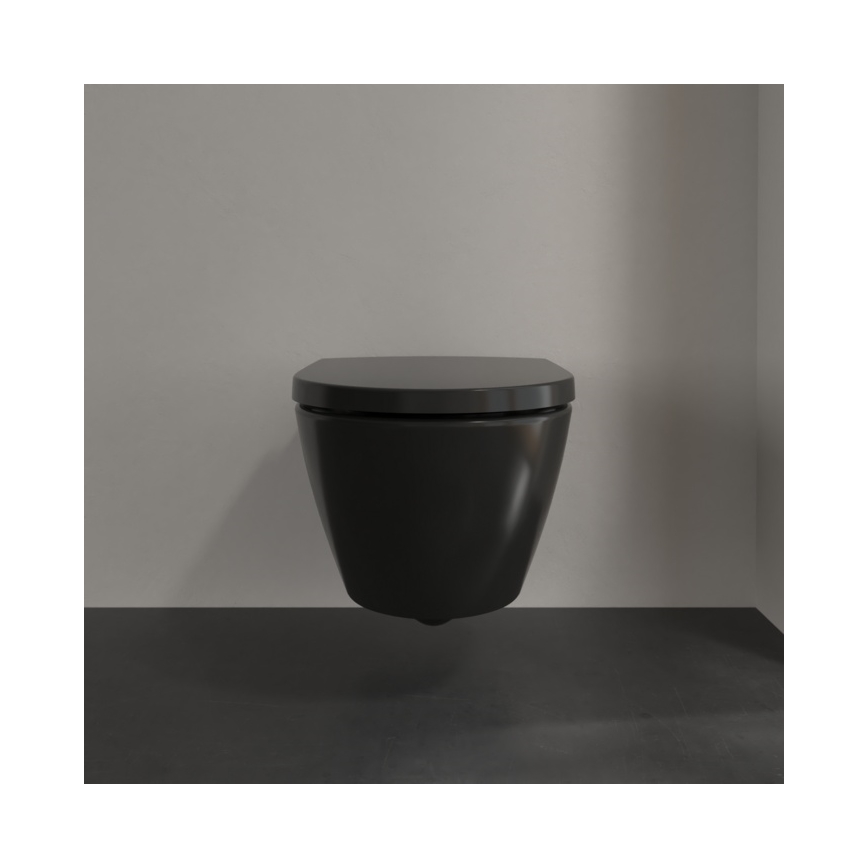 Villeroy & Boch 5614R0R7 - Wall-hung toilet SUBWAY ceramic/black