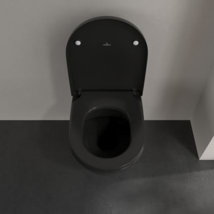 Villeroy & Boch 5614R0R7 - Wall-hung toilet SUBWAY ceramic/black