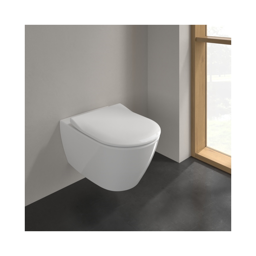 Villeroy & Boch 5614R2R1 - SUBWAY 2.0 wall-hung toilet with SoftClose seat, ceramic/white
