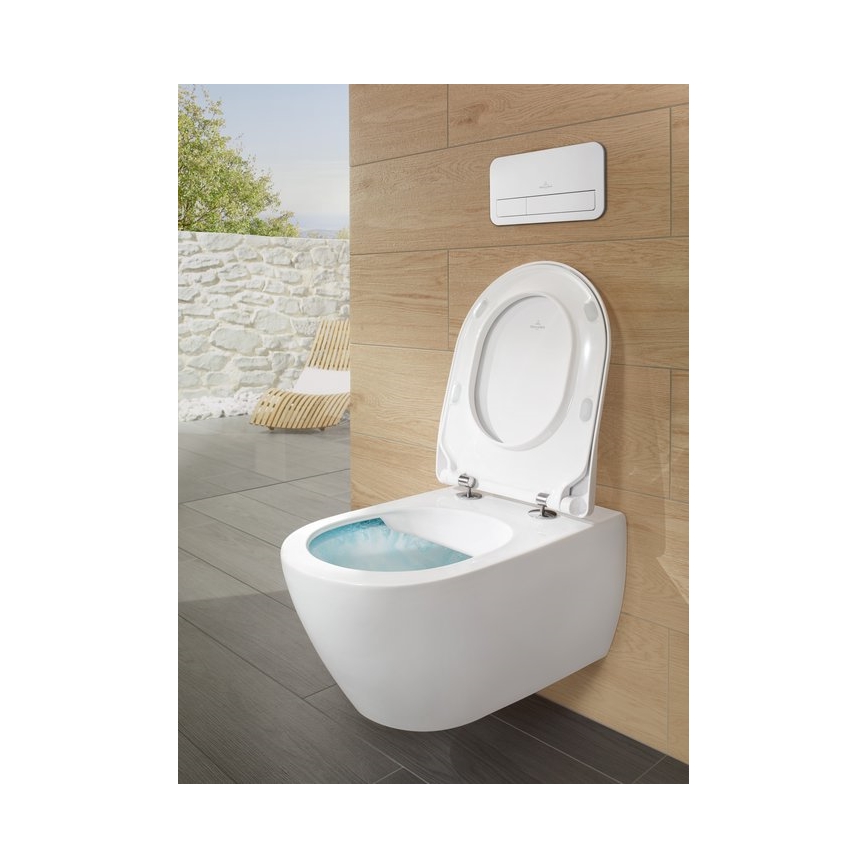 Villeroy & Boch 5614R2R1 - SUBWAY 2.0 wall-hung toilet with SoftClose seat, ceramic/white