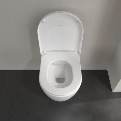 Villeroy & Boch 5656HR01 - Wall-hung toilet with AVENTO SoftClose seat, ceramic/white