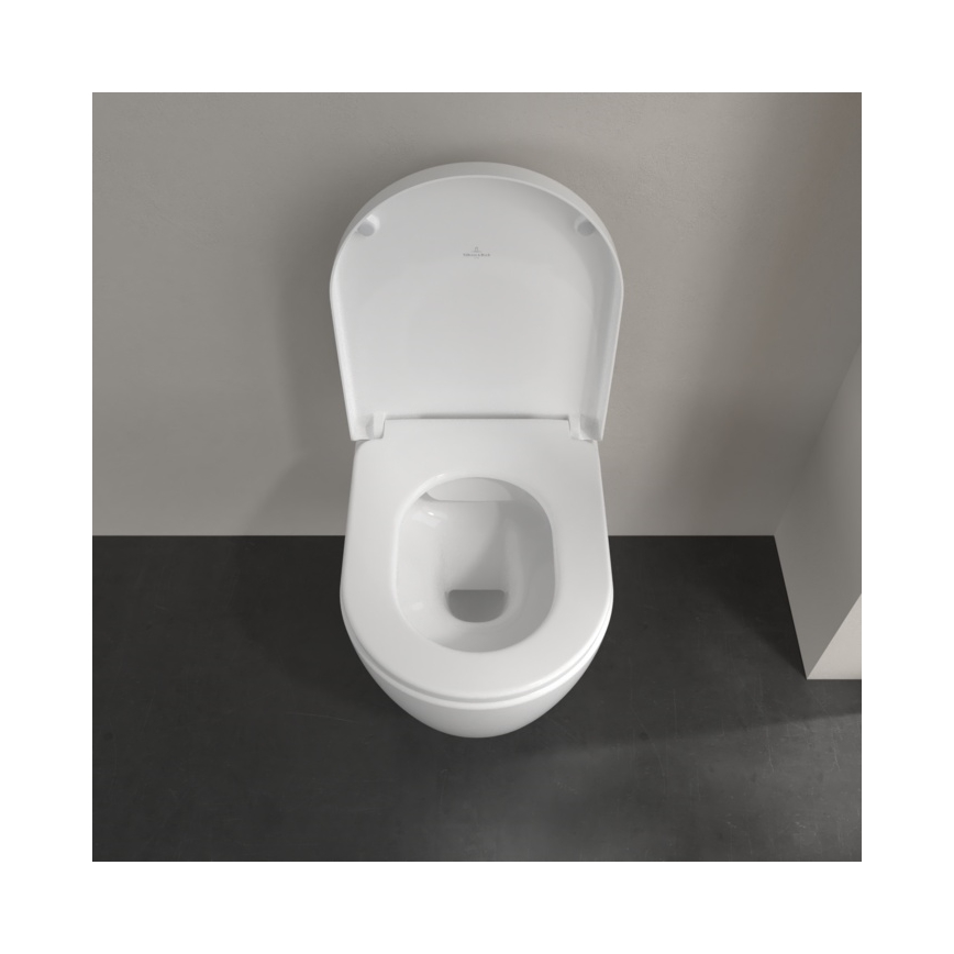 Villeroy & Boch 5656HR01 - Wall-hung toilet with AVENTO SoftClose seat, ceramic/white