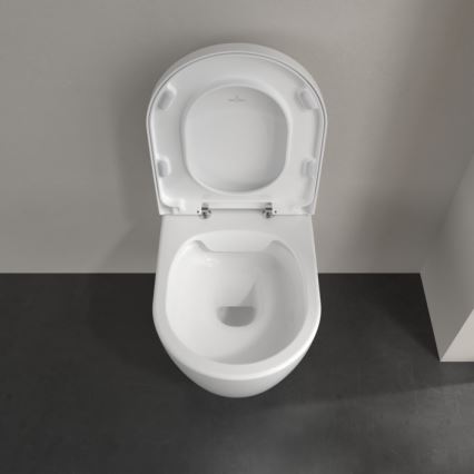 Villeroy & Boch 5656HR01 - Wall-hung toilet with AVENTO SoftClose seat, ceramic/white