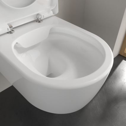 Villeroy & Boch 5656HR01 - Wall-hung toilet with AVENTO SoftClose seat, ceramic/white