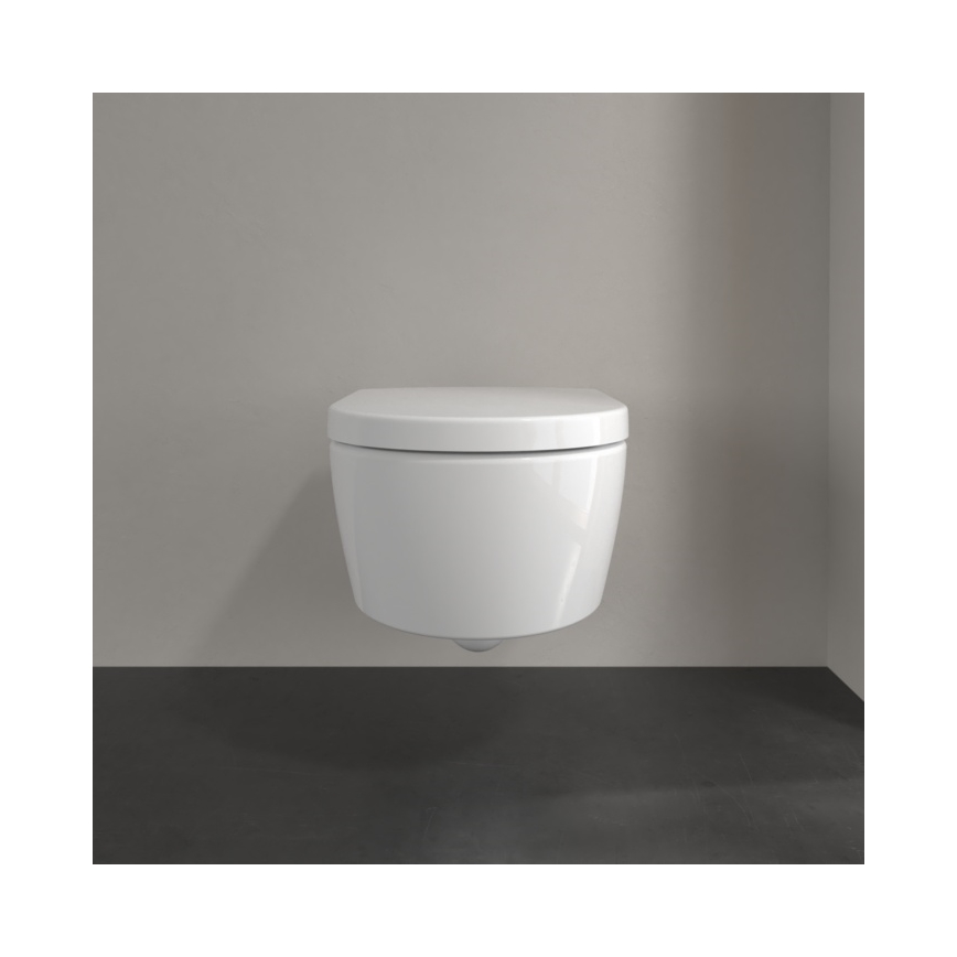 Villeroy & Boch 5656HRR1 - AVENTO wall-hung toilet with SoftClose seat, ceramic/white
