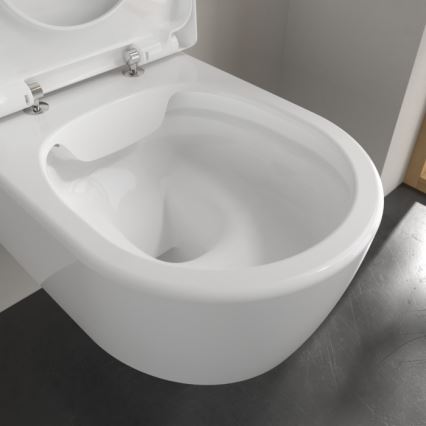 Villeroy & Boch 5656HRR1 - AVENTO wall-hung toilet with SoftClose seat, ceramic/white