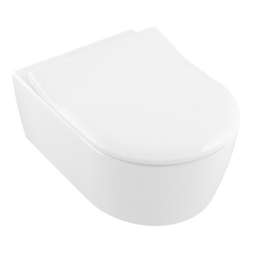 Villeroy & Boch 5656RSR1 - AVENTO wall-hung toilet with SoftClose seat, ceramic/white