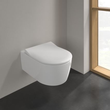 Villeroy & Boch 5656RSR1 - AVENTO wall-hung toilet with SoftClose seat, ceramic/white