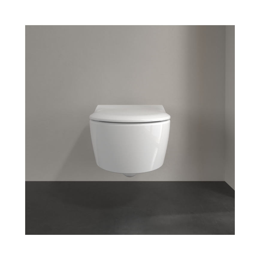 Villeroy & Boch 5656RSR1 - AVENTO wall-hung toilet with SoftClose seat, ceramic/white