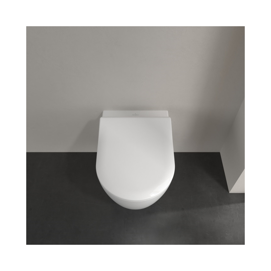 Villeroy & Boch 5656RSR1 - AVENTO wall-hung toilet with SoftClose seat, ceramic/white