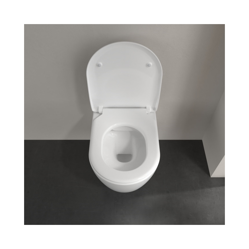 Villeroy & Boch 5656RSR1 - AVENTO wall-hung toilet with SoftClose seat, ceramic/white