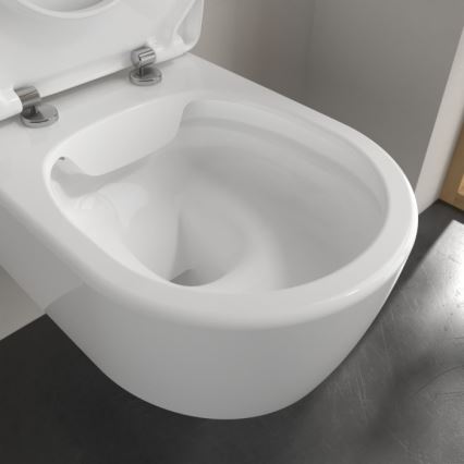 Villeroy & Boch 5656RSR1 - AVENTO wall-hung toilet with SoftClose seat, ceramic/white