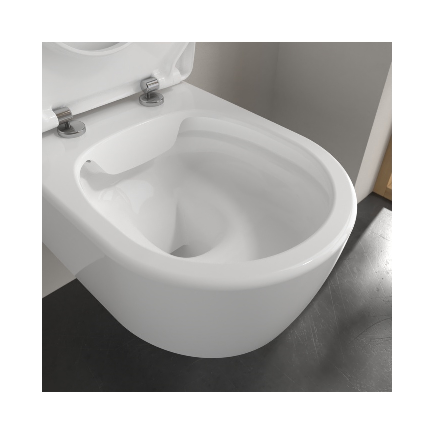 Villeroy & Boch 5656RSR1 - AVENTO wall-hung toilet with SoftClose seat, ceramic/white